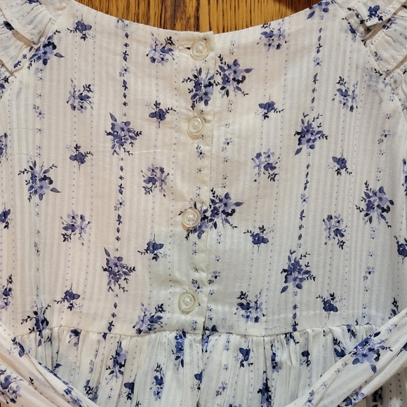 VINTAGE LAURA ASHLEY LONDON FIT AND FLARE DRESS - Picture 3 of 9